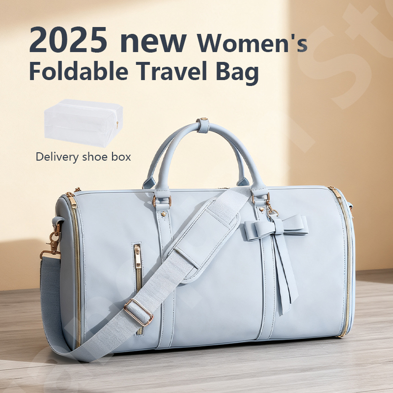 Leather Work Duffle Bag - 2025년 신제품 여성용 방수 주말 여행