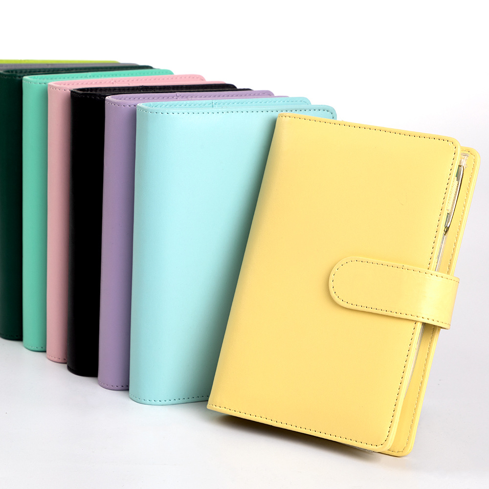 A6 마카롱 PU 가죽 바인더 노트북 (지퍼 파우치 포 - Leather Work Notepad 리뷰 및 가격