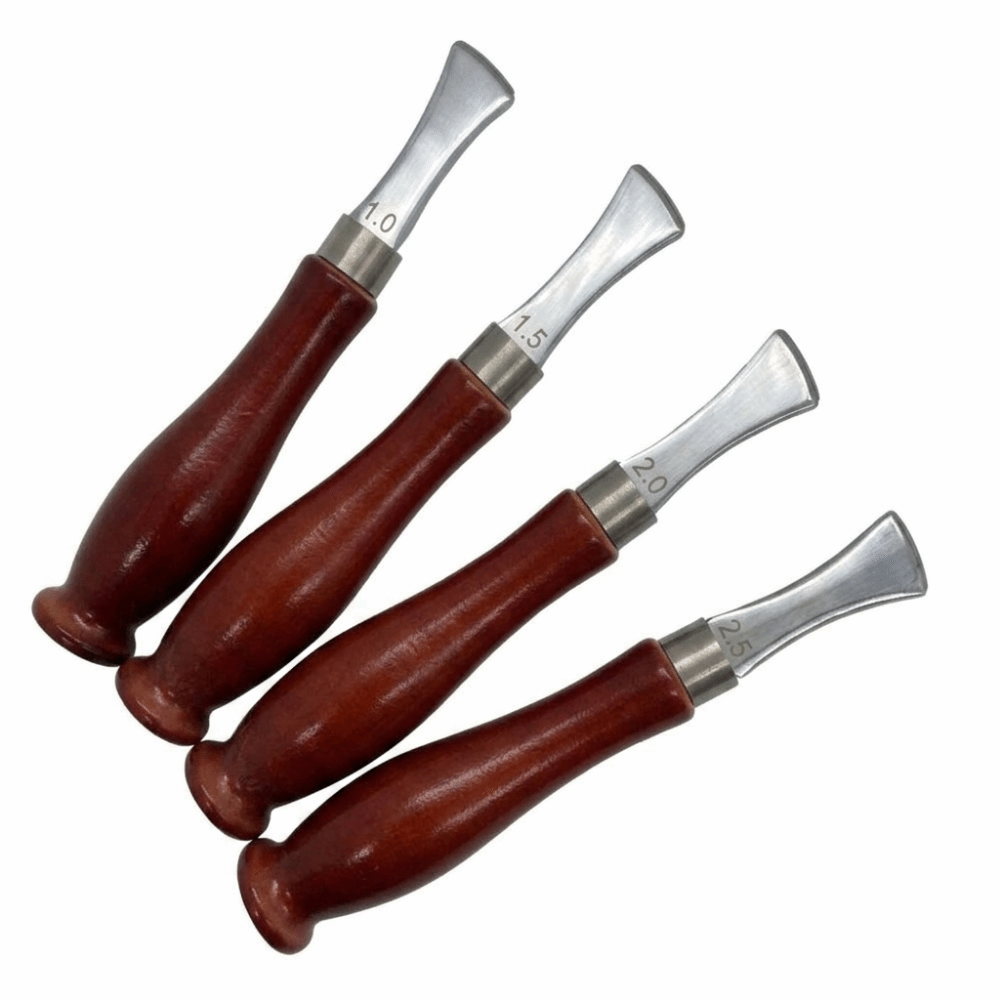 4개입 정밀 베벨러 가죽 모서리 주름잡이 부드러운 나무 - Leatherwork Edge Creaser 리뷰 및 가격