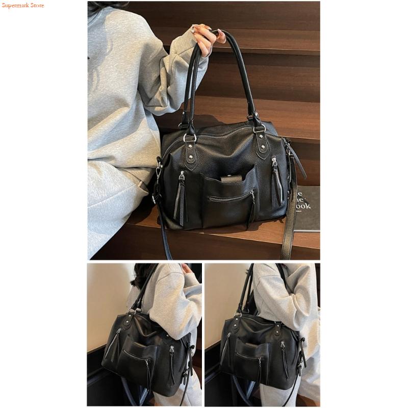 Q5WE 다목적 겨드랑이 가방 복고풍 미적 여성 PU  - Leather Work Duffle Bag 리뷰 및 가격