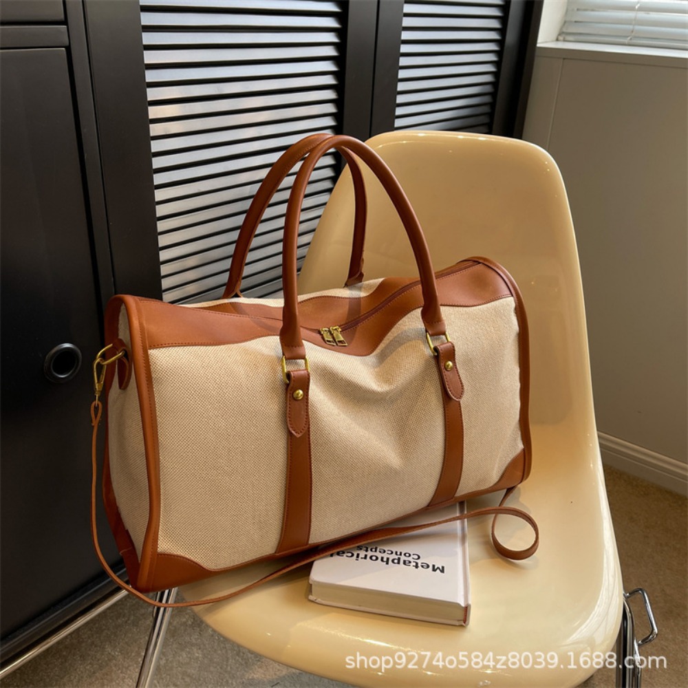 2026 빈티지 캔버스 & PU 가죽 토트백 세트, 여 - Leather Work Duffle Bag 리뷰 및 가격