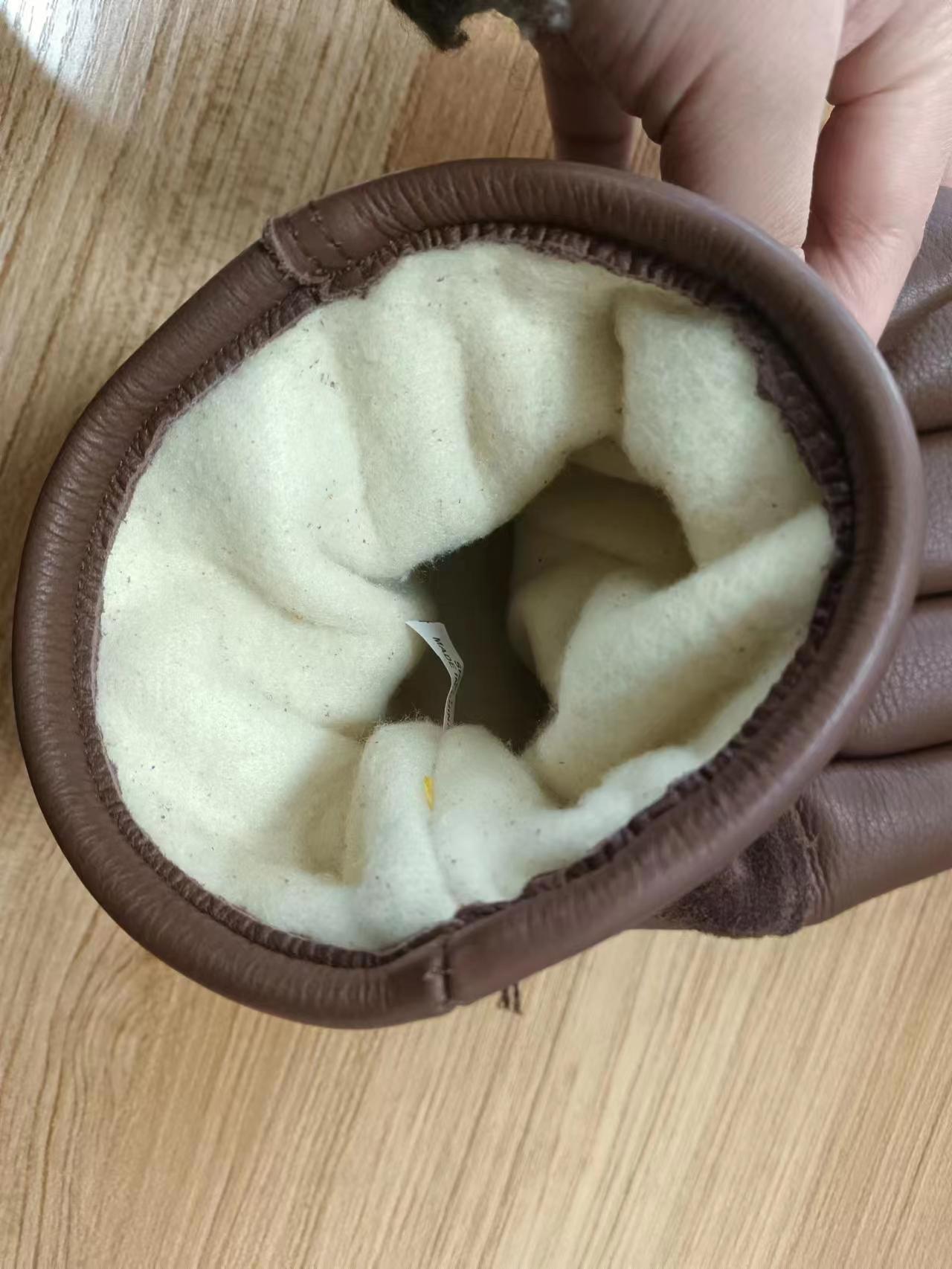 갈색 겨울 열 감기 작업 장갑 소가죽 가죽 오토바이 양 - Leather Work Winter Gloves 리뷰 및 가격