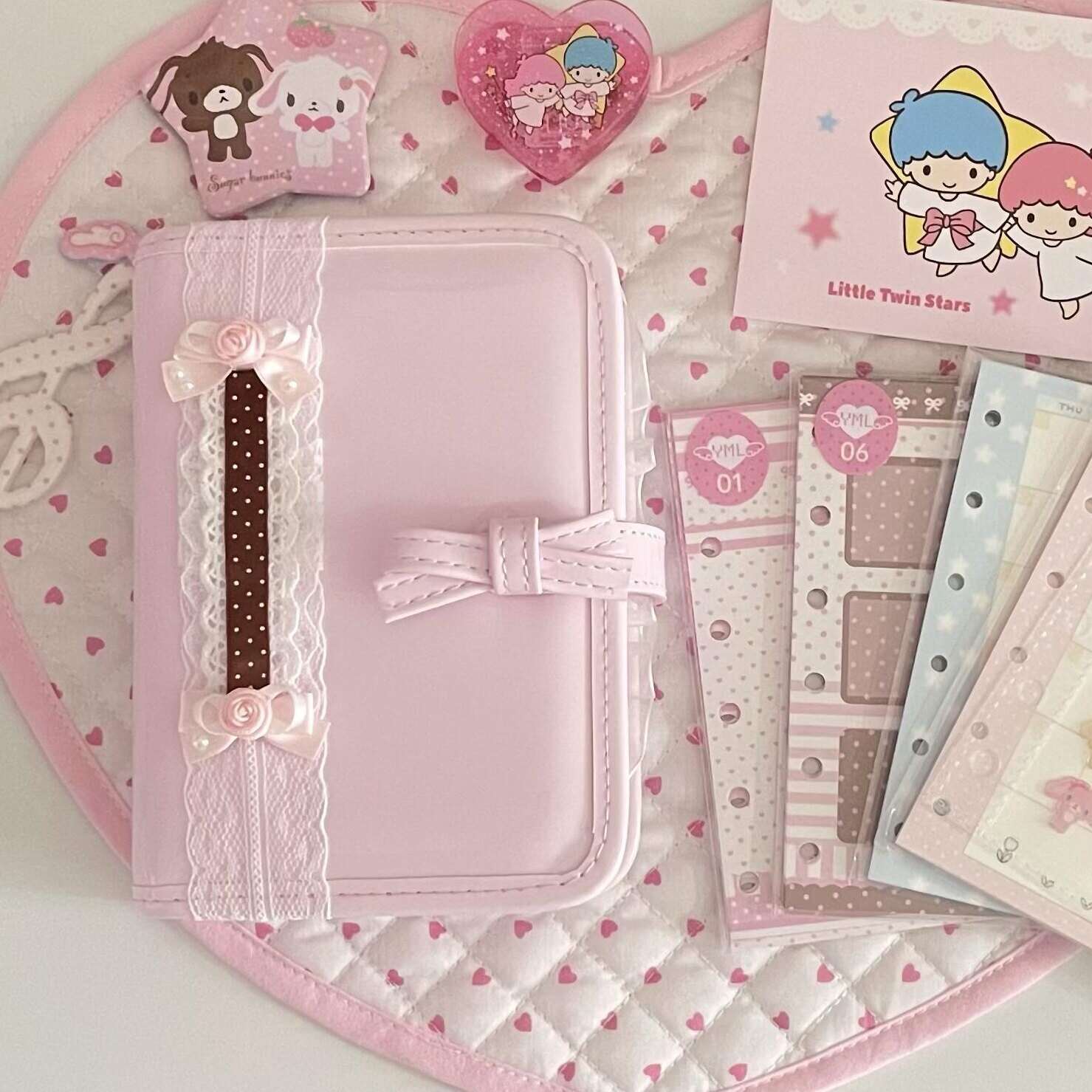핑크 리본 A7 가죽 바인더 노트 고급스러운 인스타 스 - Leather Work Notepad 리뷰 및 가격