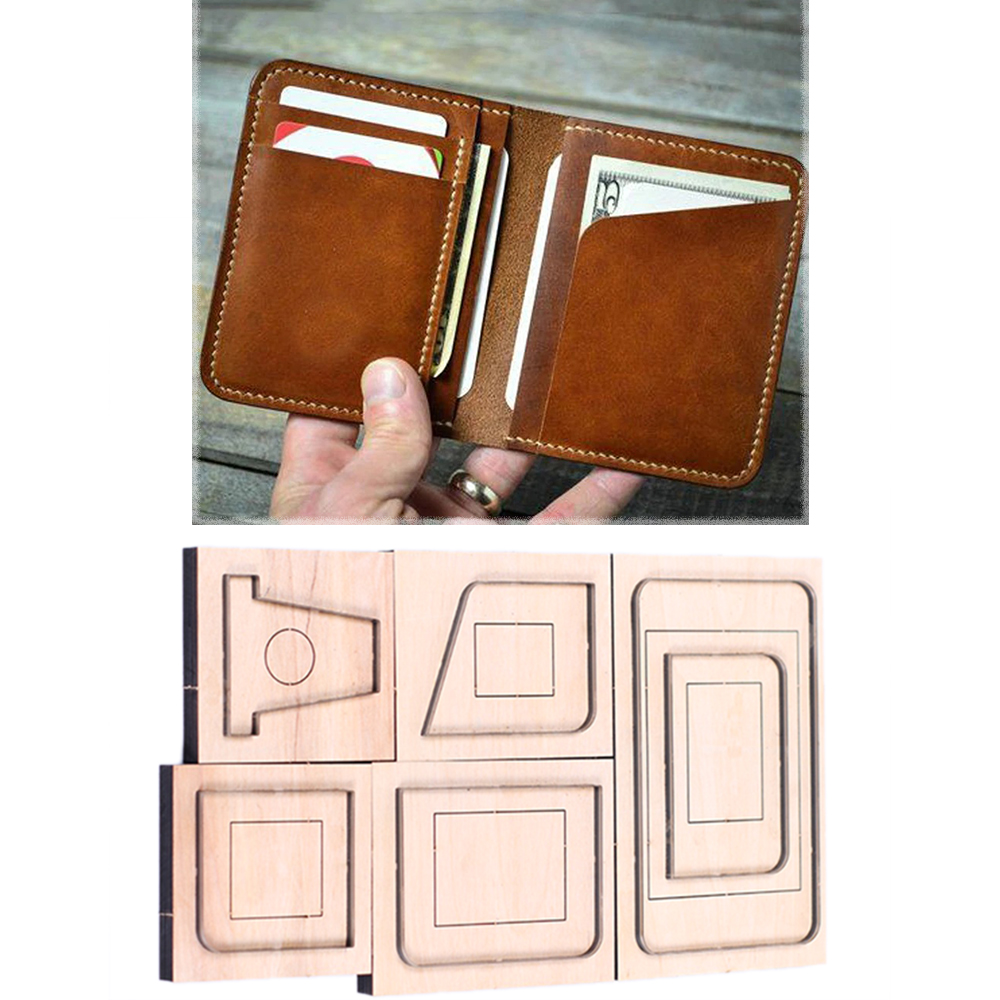 DIY 가죽 공예 간단한 카드 홀더 작은 지갑 칼 금형 - Leatherwork Knives 리뷰 및 가격