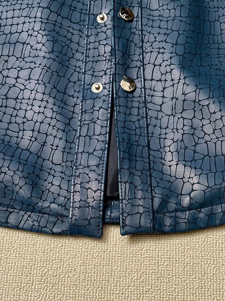 남성용 봄 크로커다일 패턴 리얼 양가죽 정품 가죽 자켓 - Leatherwork Patterns Free 리뷰 및 가격