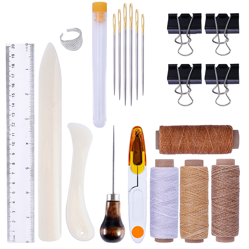 25개/세트 가죽 공예 바느질 키트 DIY 손바느질 그 - Leatherwork Edge Creaser 리뷰 및 가격
